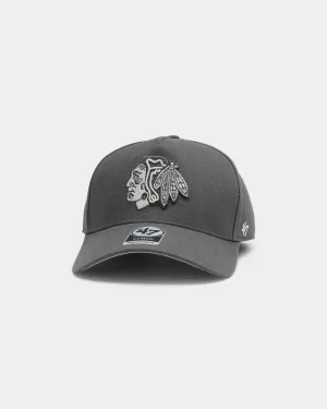 47 Brand Men's Chicago Blackhawks MVP DT Snapback Charcoal