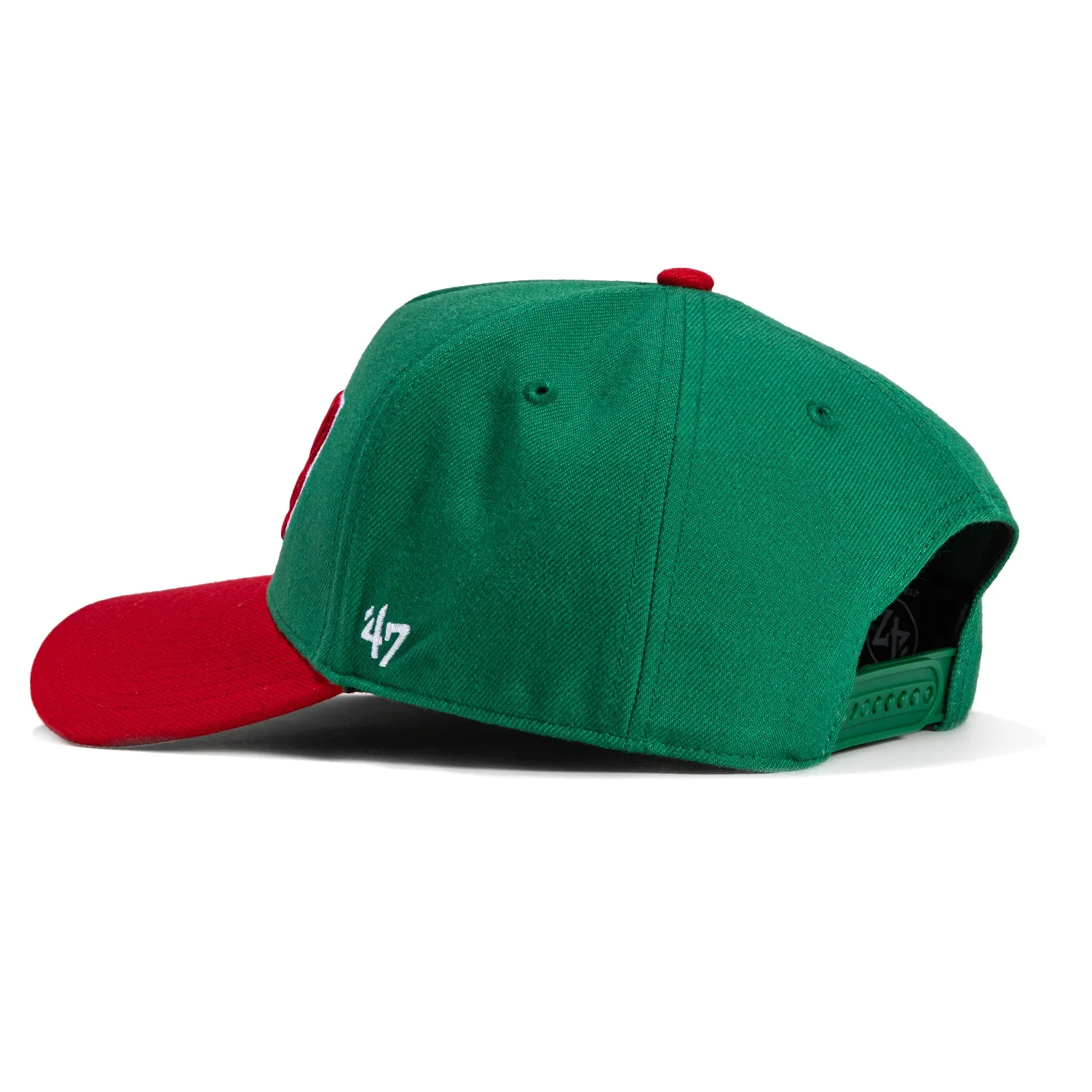 47 Brand Mexico Bird Flag Patch MVP Snapback Hat - Kelly, Red