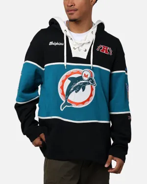 47 Brand Miami Dolphins Super Bowl Gridiron Lacer Hoodie Jet Black