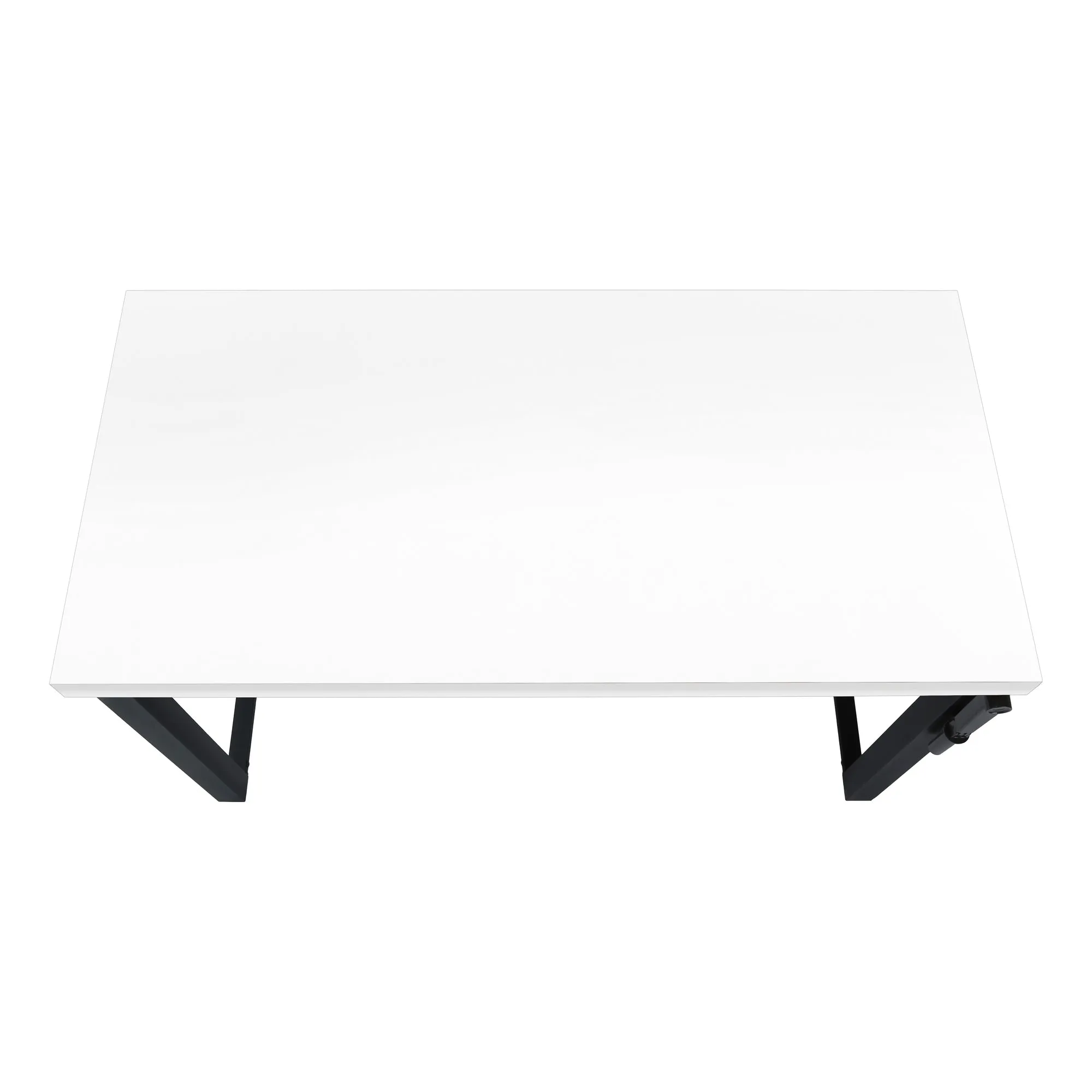 47" Adjustable Height White Home Office Desk