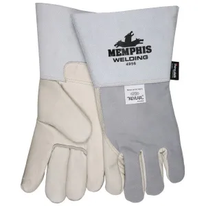 4956S MCR Safety Welding Gloves, Small, Leather, Beige, Thermosock Lining