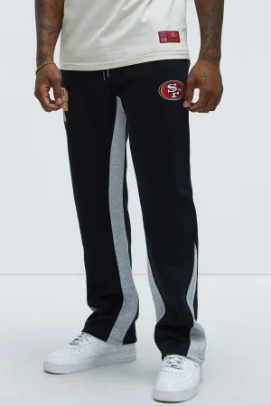 49ers Bold Flare Sweatpants - Black