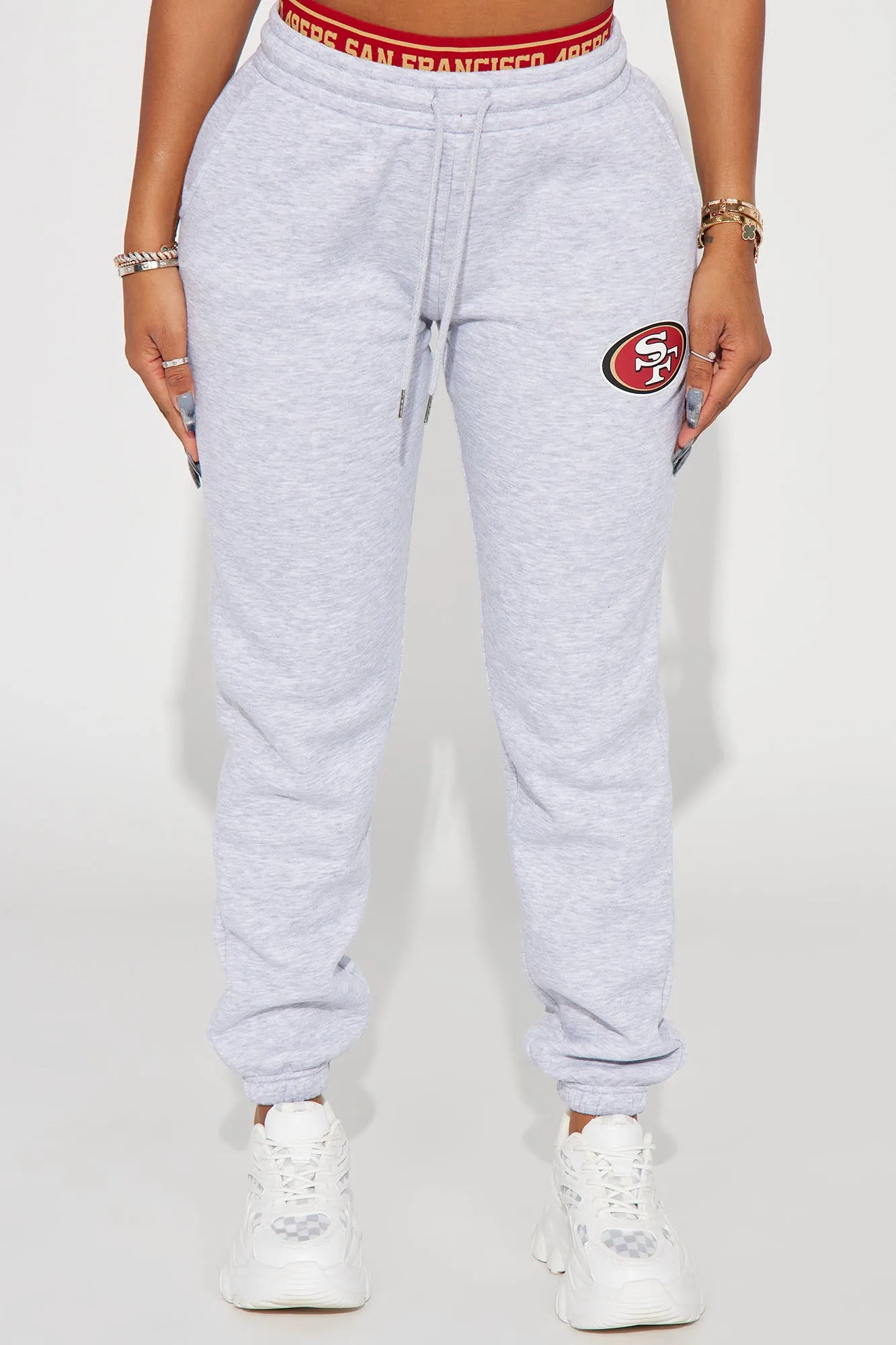 49ers Raise The Bar Sweatpant - Heather Grey