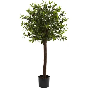 4ft. Olive Artificial Topiary Silk Artificial Tree