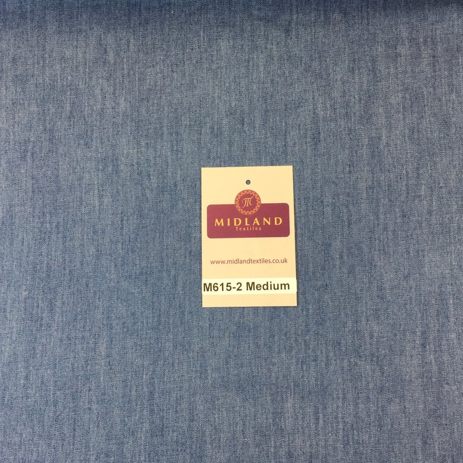 4oz Washed Denim Light-medium-dark blue 100% Cotton Fabric 146cm wide  M615 Mtex