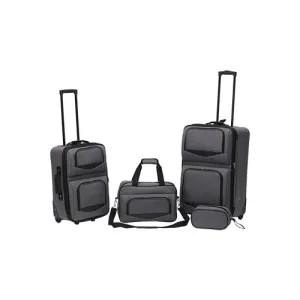 4pc Luggage Set Heather Gray