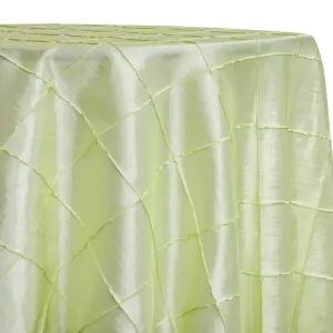 4" Pintuck Taffeta Table Linen in Lt Sage 090