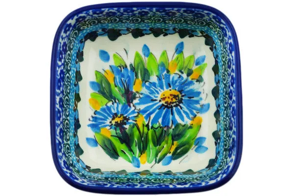 4" Square Bowl - Bouquet Azul