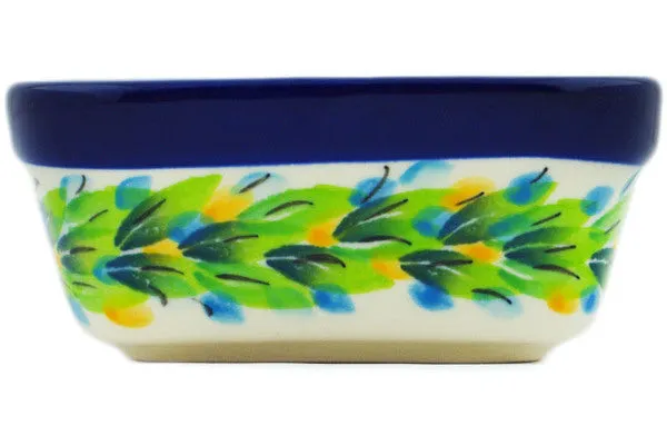 4" Square Bowl - Bouquet Azul