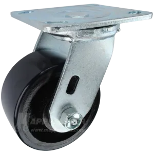 4" x 2" Polyurethane on Iron Wheel Swivel Caster - 800 Lbs Capacity