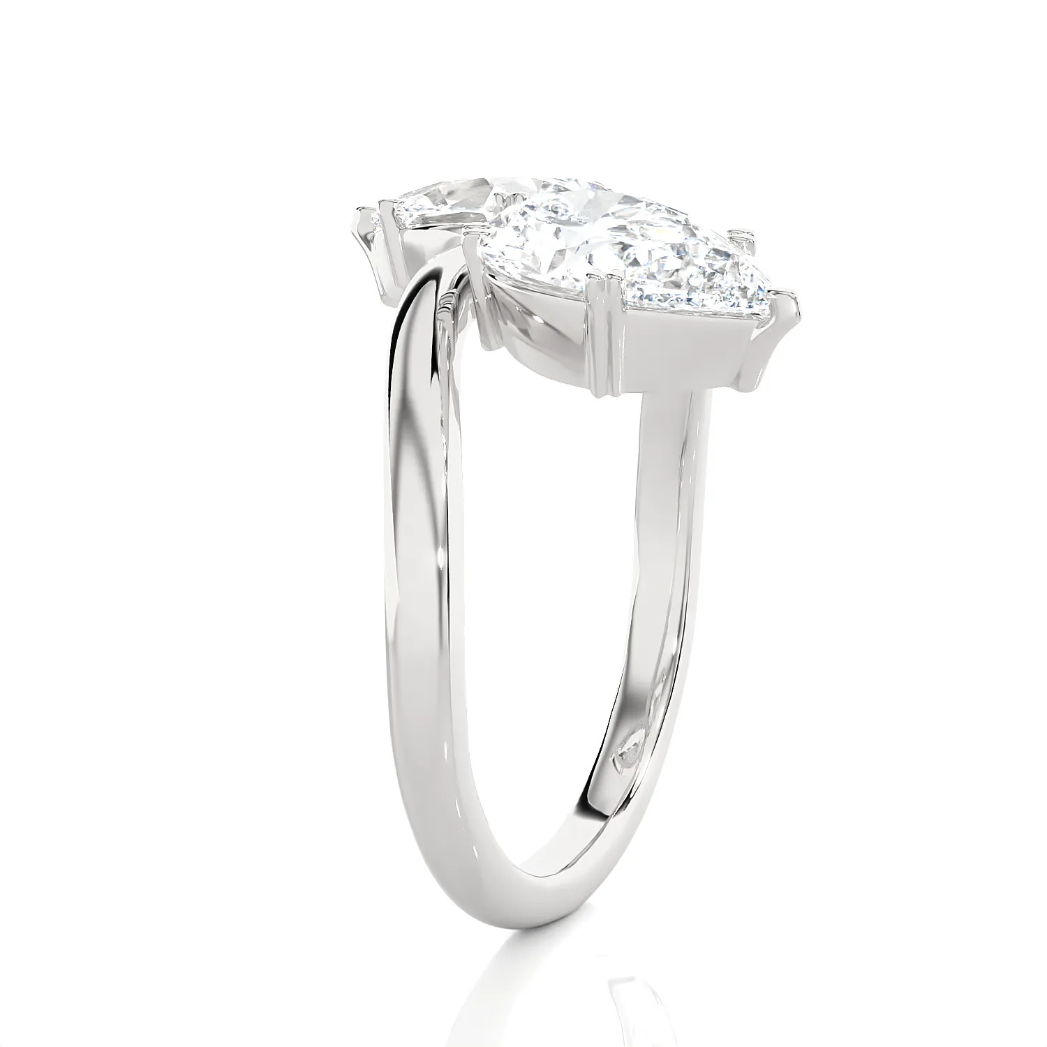 5 ctw Pear-Shaped Lab Grown Diamond Ring