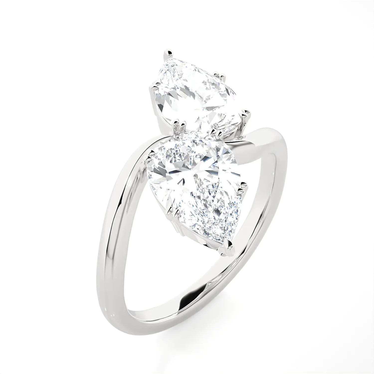 5 ctw Pear-Shaped Lab Grown Diamond Ring