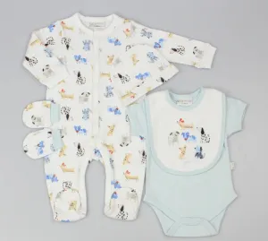 5 Piece Baby Boy Outfit - 'Puppy Club'