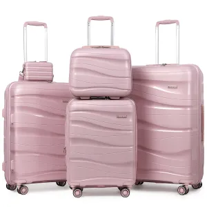 5 Pieces Set Luggage Set Expandable Hard Shell Luggage Set 1906