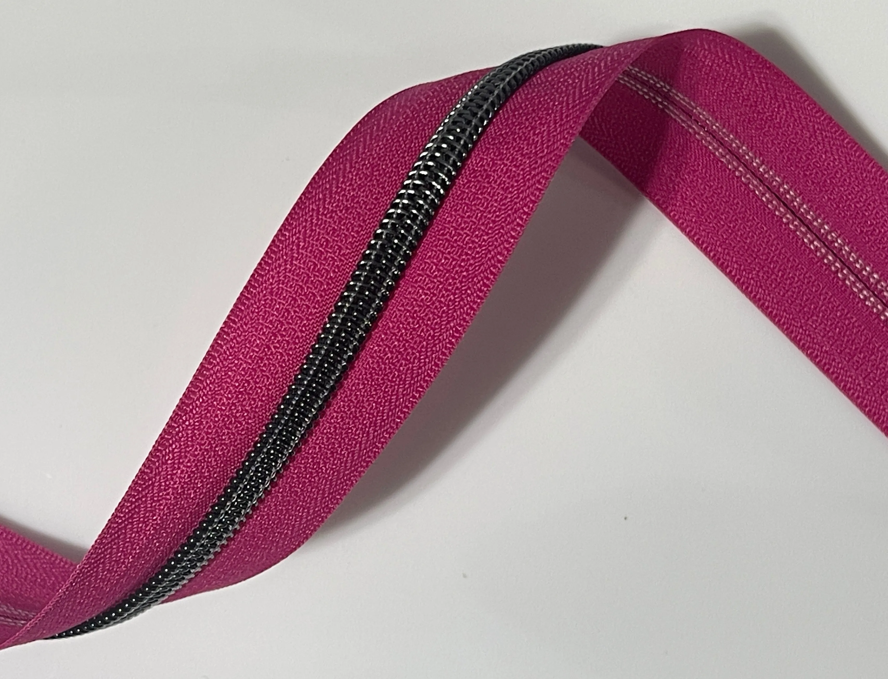 #5 Zipper Tape - 3 yard cut - Magenta