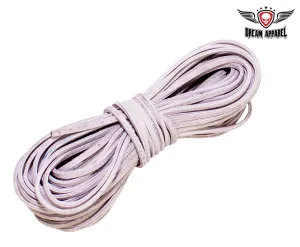 50 FT Leather Laces - Pink