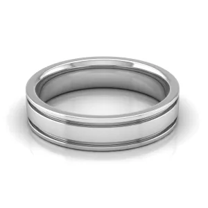 5.0 mm Plain Wedding Band in 14KT, 18KT & Platinum