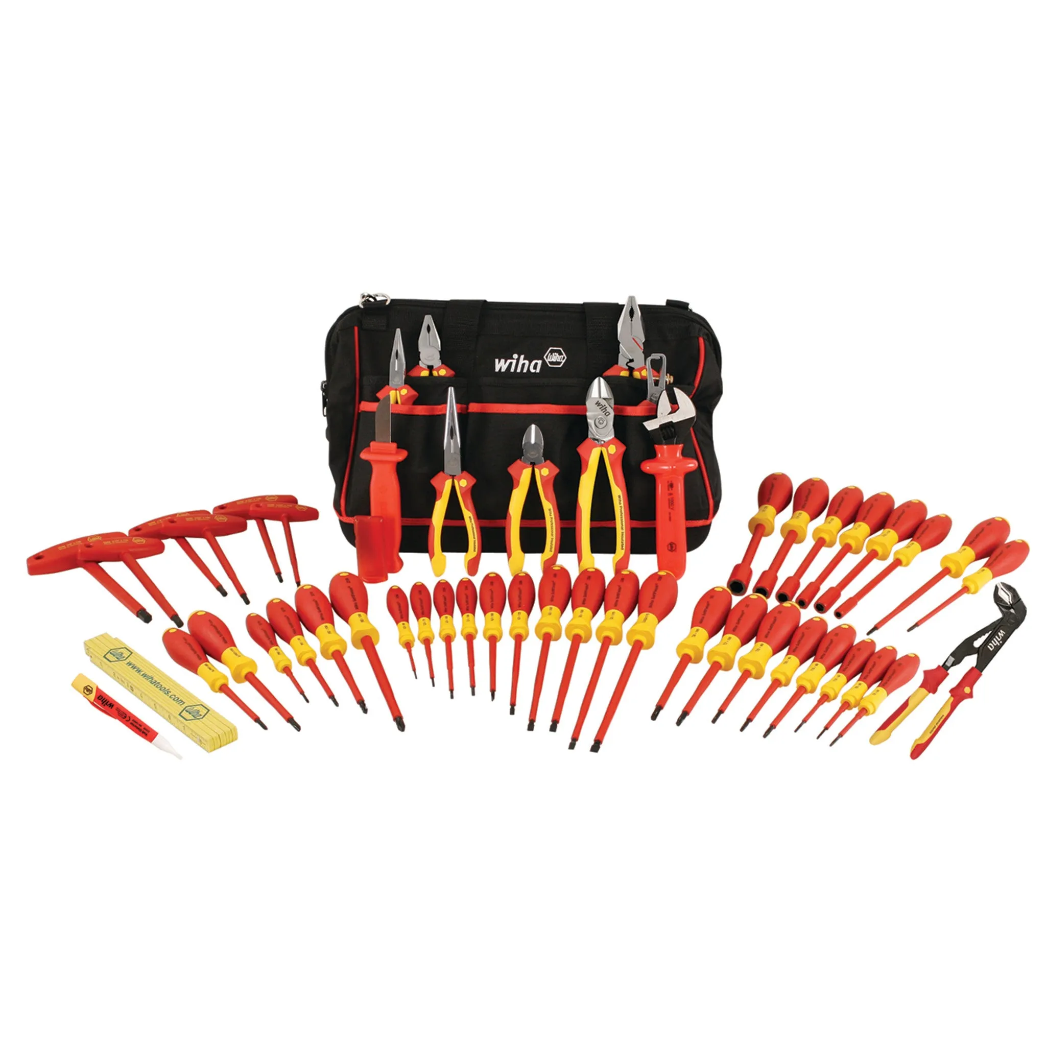 50 Piece Master Electrician's Insulated Tool Set In Canvas Tool Bag