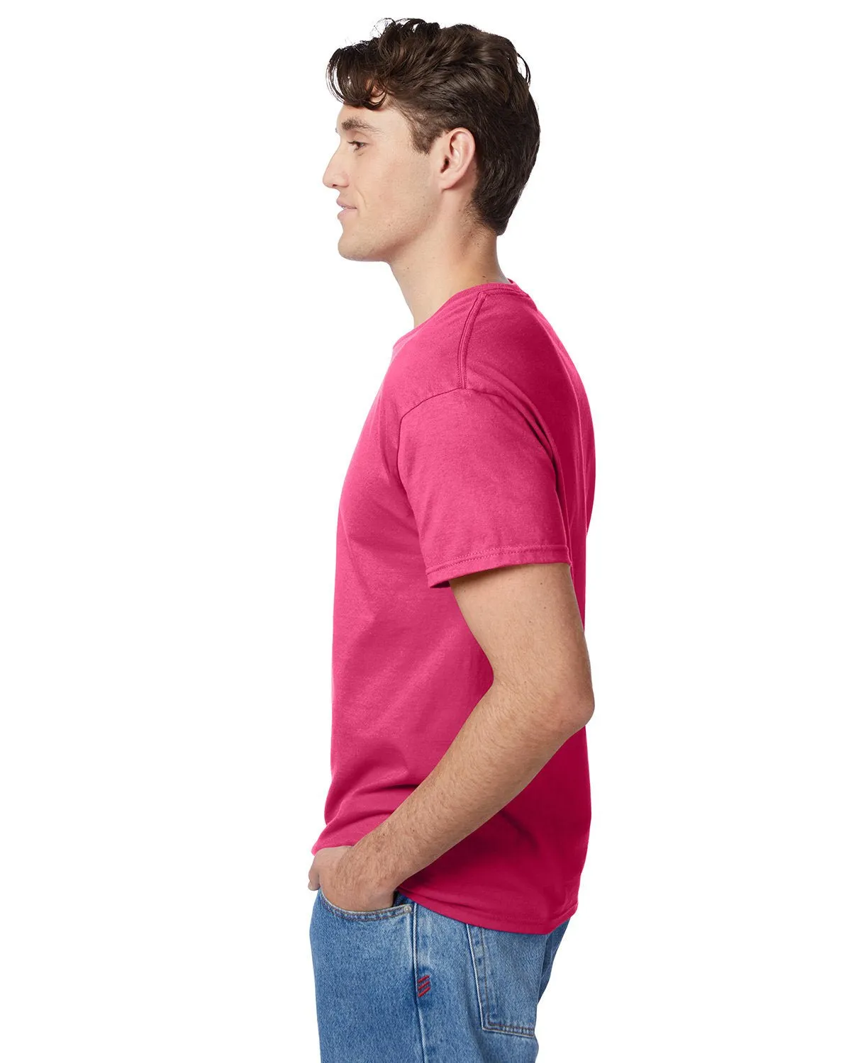 5250T-Hanes-WOW PINK