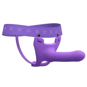 5.5-inch Perfect Fit Silicone Purple Strap-on Dildo for Couples