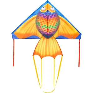 55" Delta Rainbow Fish Kite