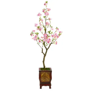 56” Cherry Blossom Artificial Tree in Decorative Planter