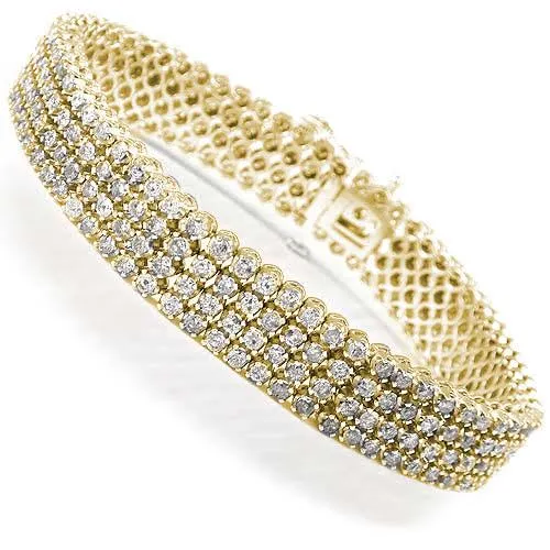 5.70-9.00 CT Round Cut Diamonds - Diamond Bracelet