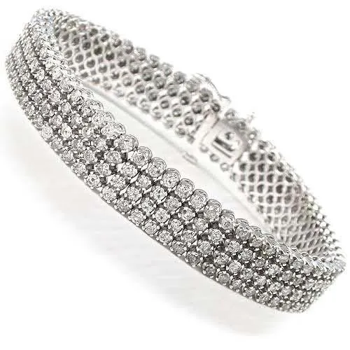 5.70-9.00 CT Round Cut Diamonds - Diamond Bracelet