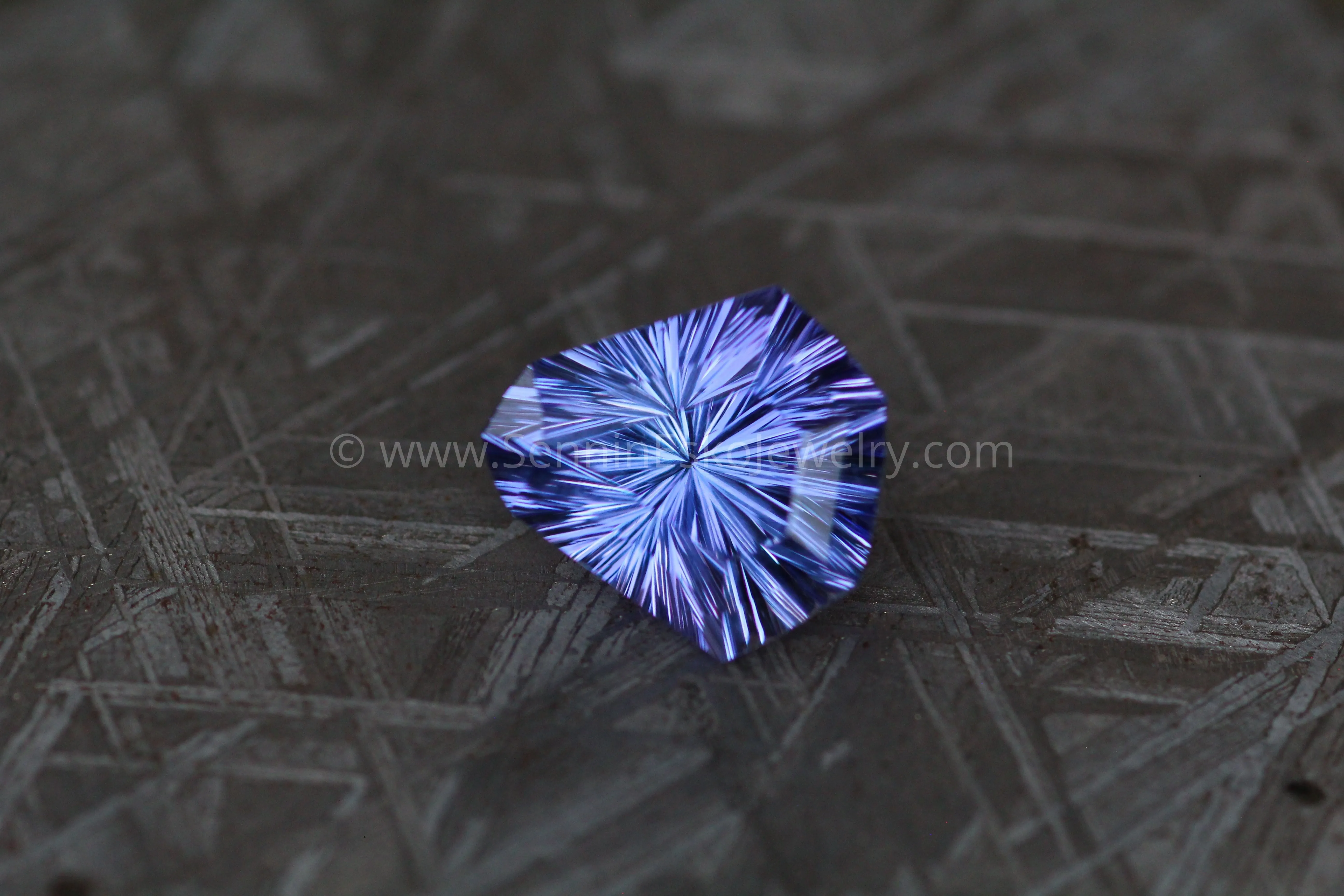 5.77 Carat Blue/Purple Tanzanite Kite - 12.4x11.6mm - Fantasy Cut