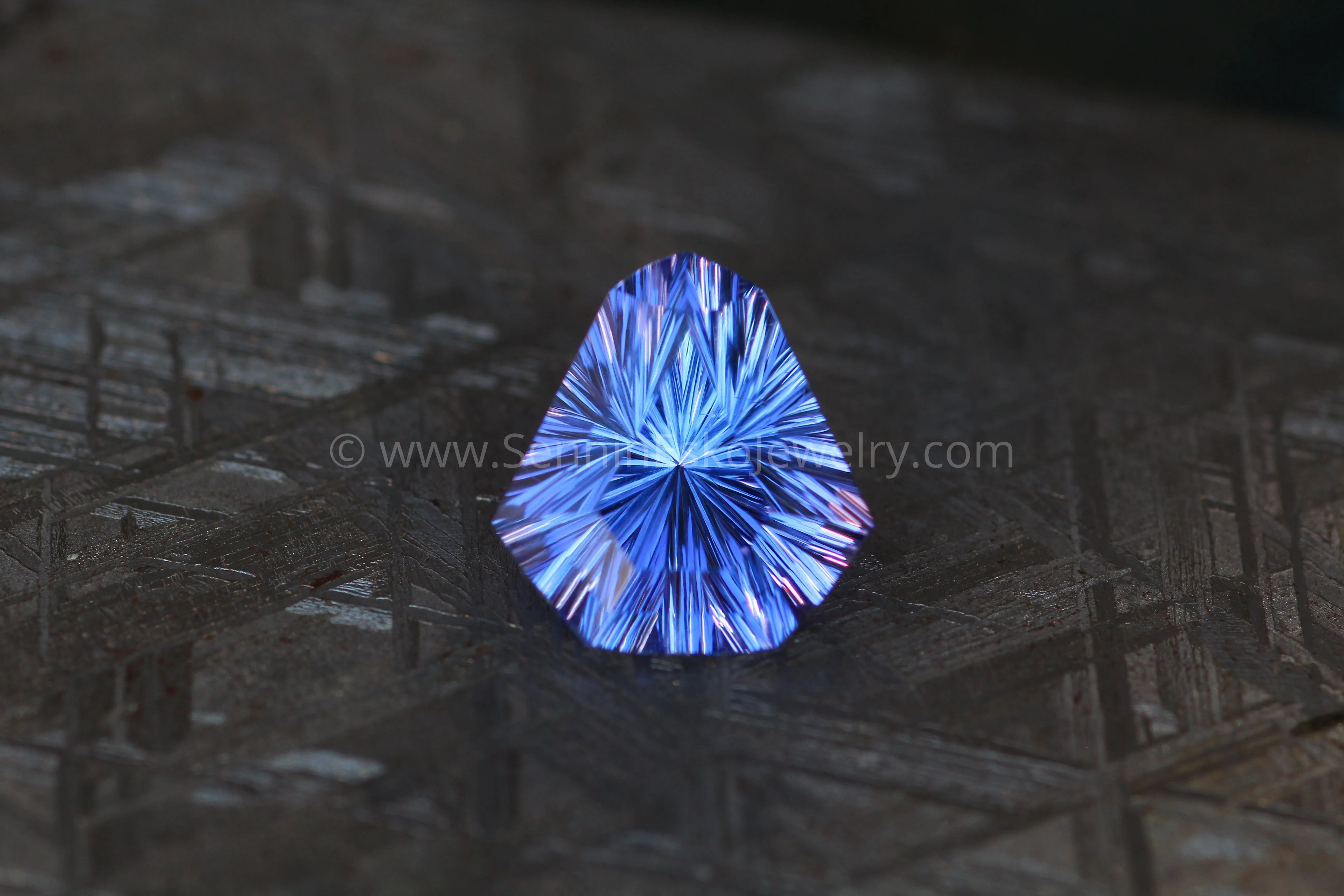 5.77 Carat Blue/Purple Tanzanite Kite - 12.4x11.6mm - Fantasy Cut