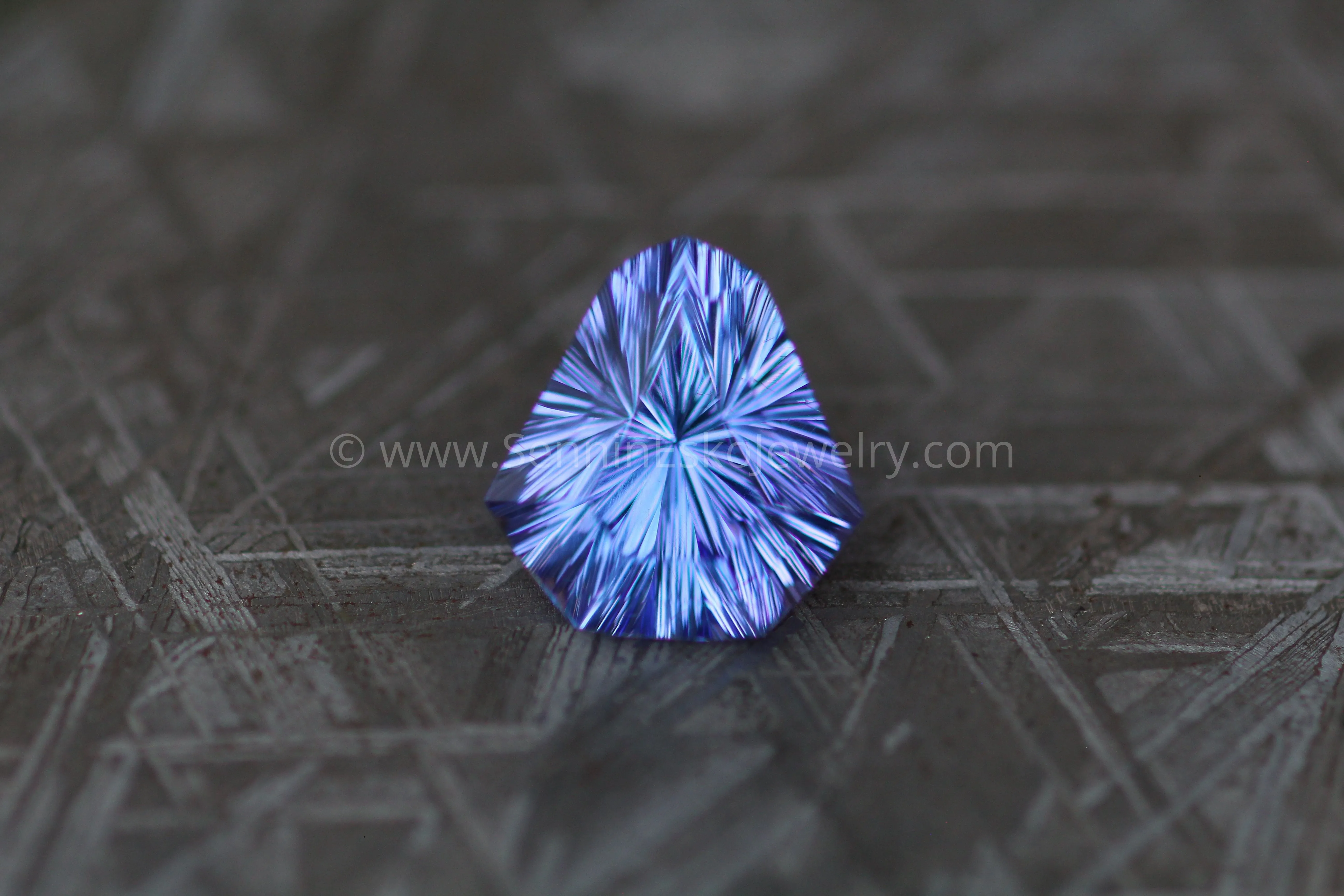 5.77 Carat Blue/Purple Tanzanite Kite - 12.4x11.6mm - Fantasy Cut