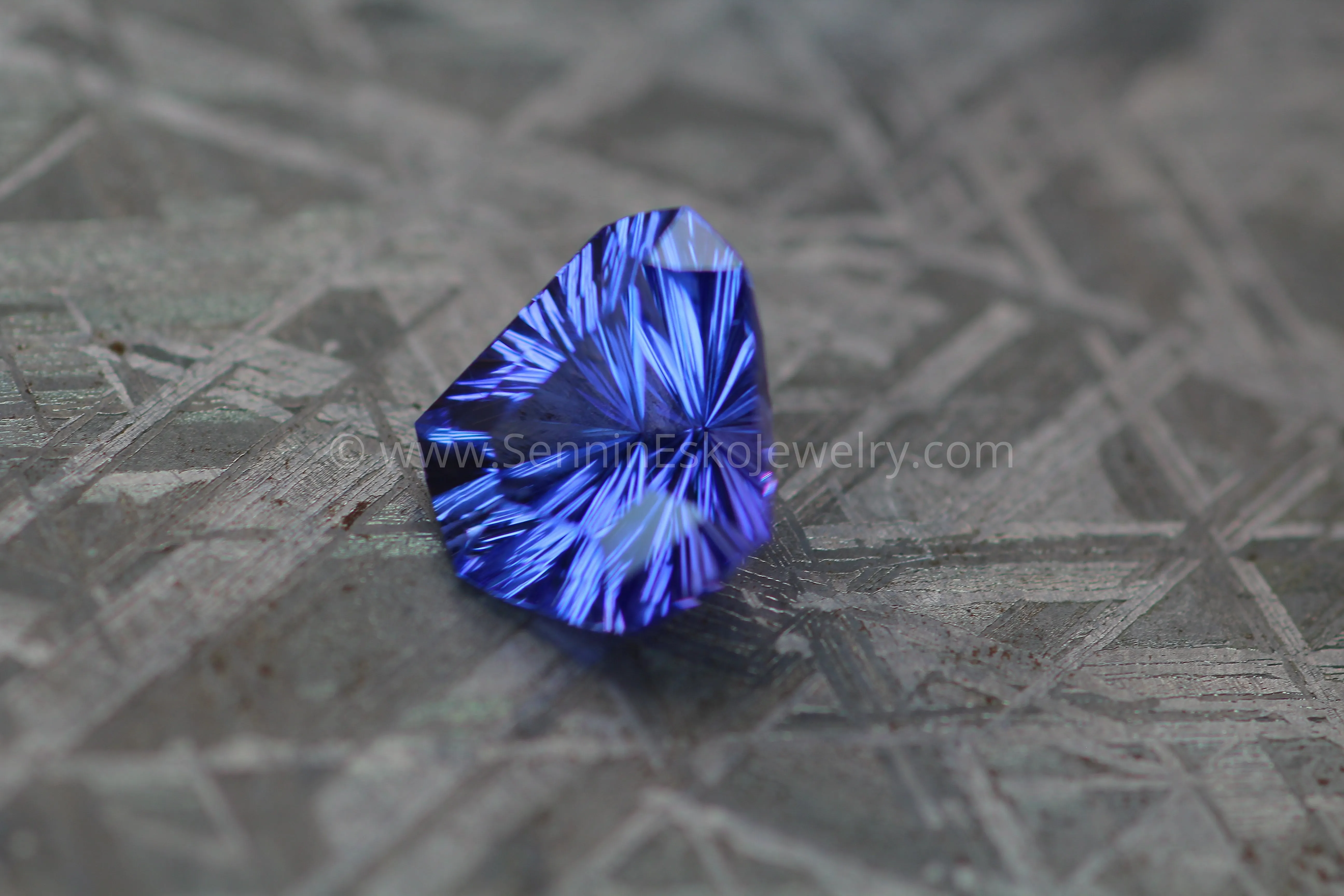 5.77 Carat Blue/Purple Tanzanite Kite - 12.4x11.6mm - Fantasy Cut