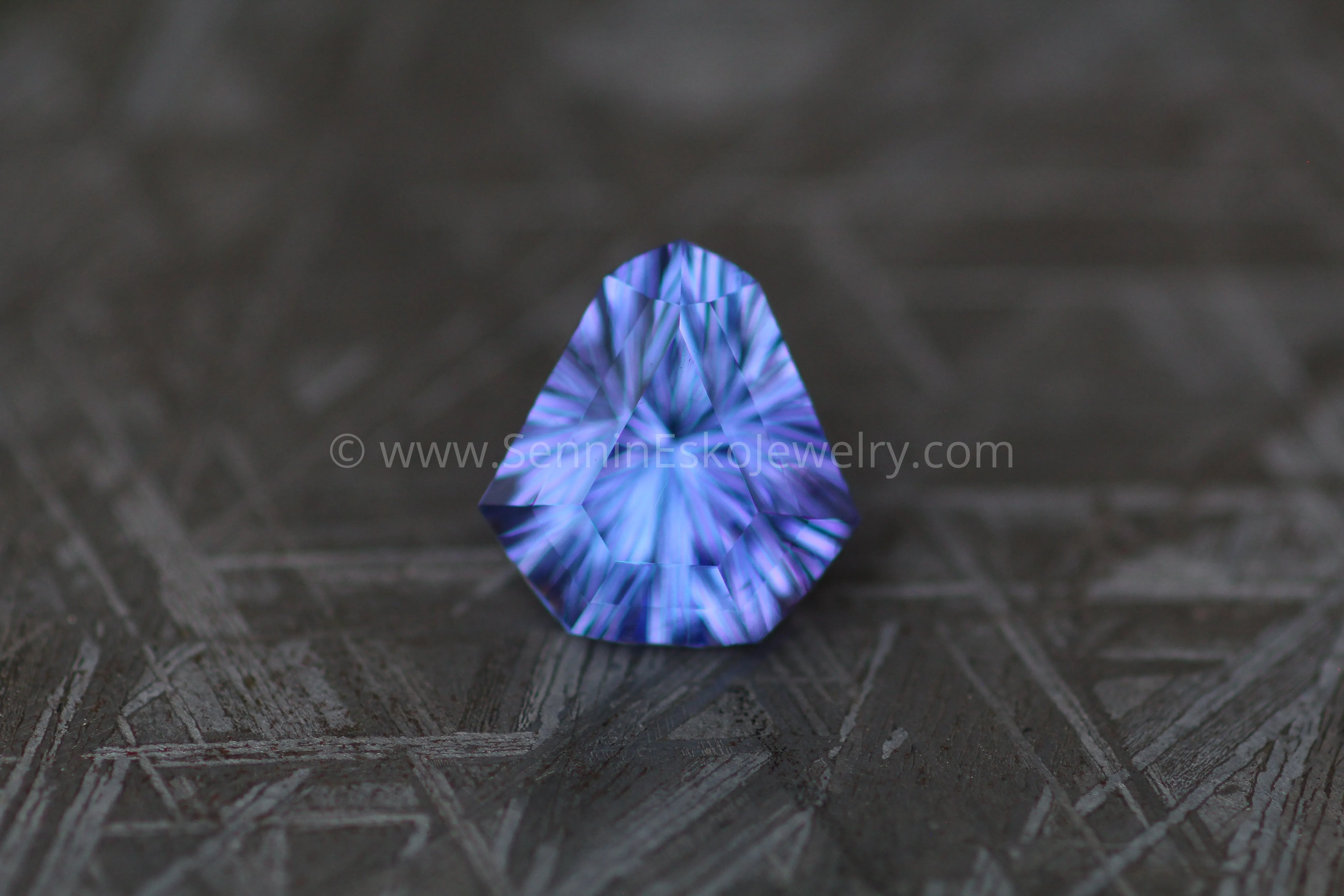 5.77 Carat Blue/Purple Tanzanite Kite - 12.4x11.6mm - Fantasy Cut