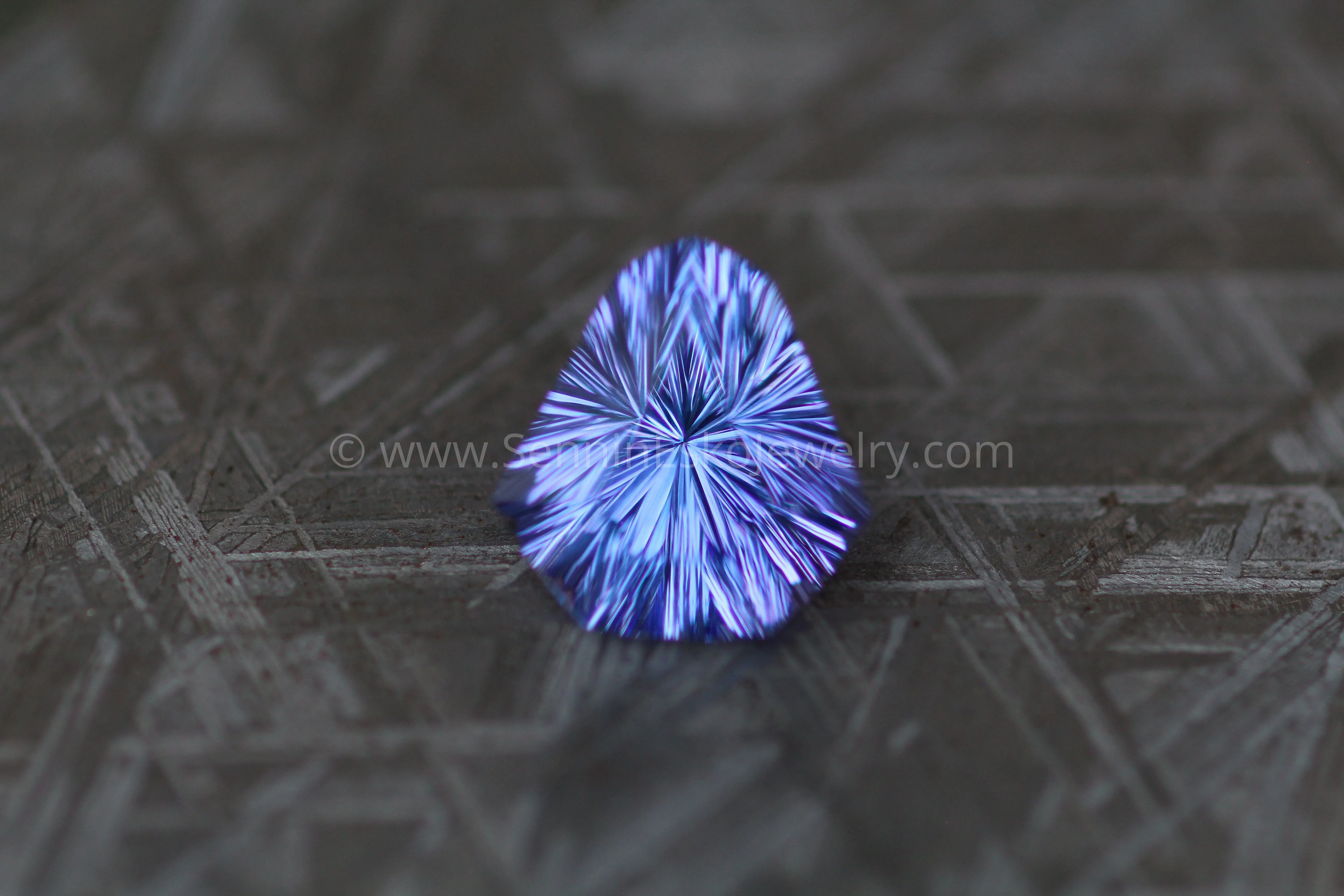 5.77 Carat Blue/Purple Tanzanite Kite - 12.4x11.6mm - Fantasy Cut