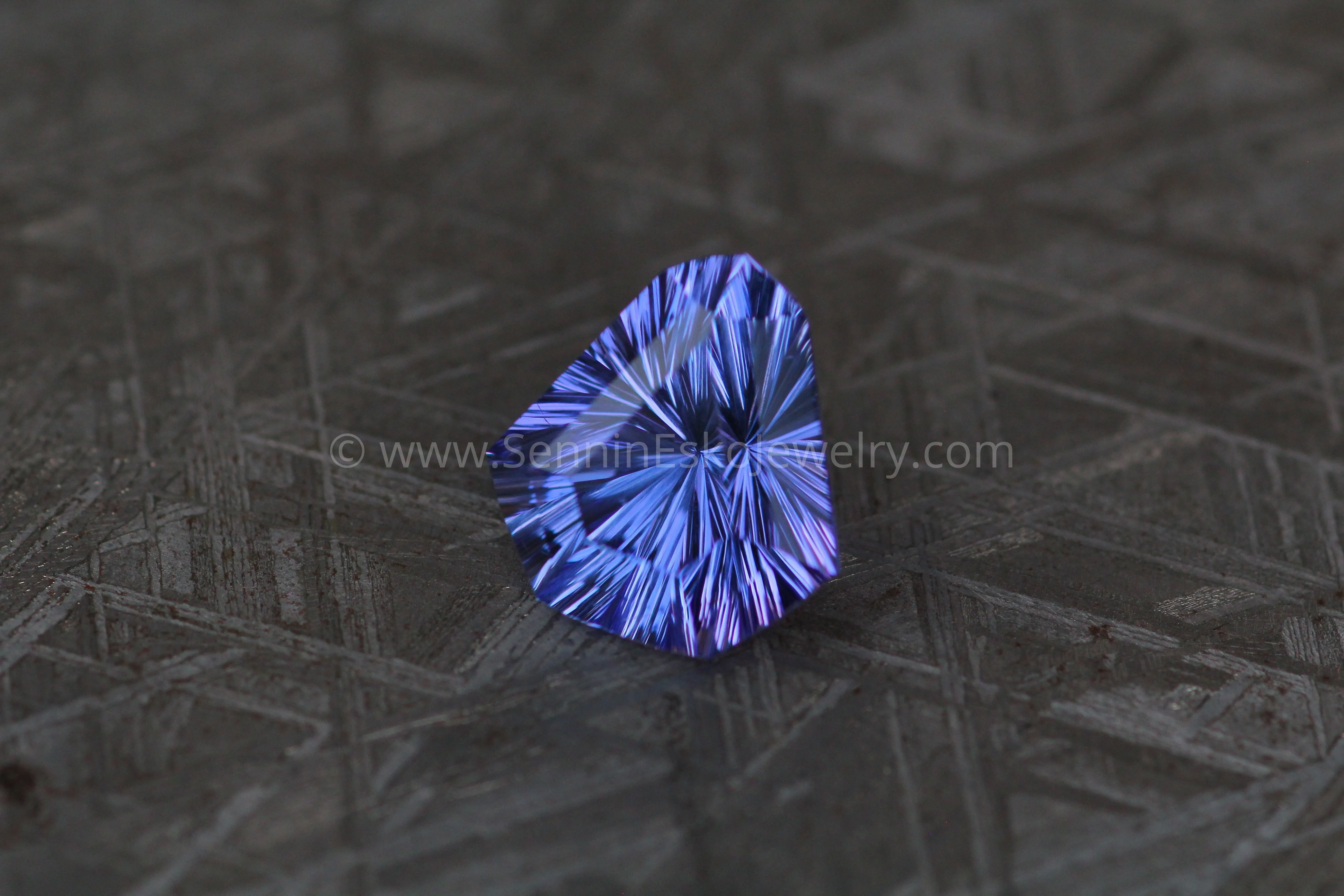 5.77 Carat Blue/Purple Tanzanite Kite - 12.4x11.6mm - Fantasy Cut