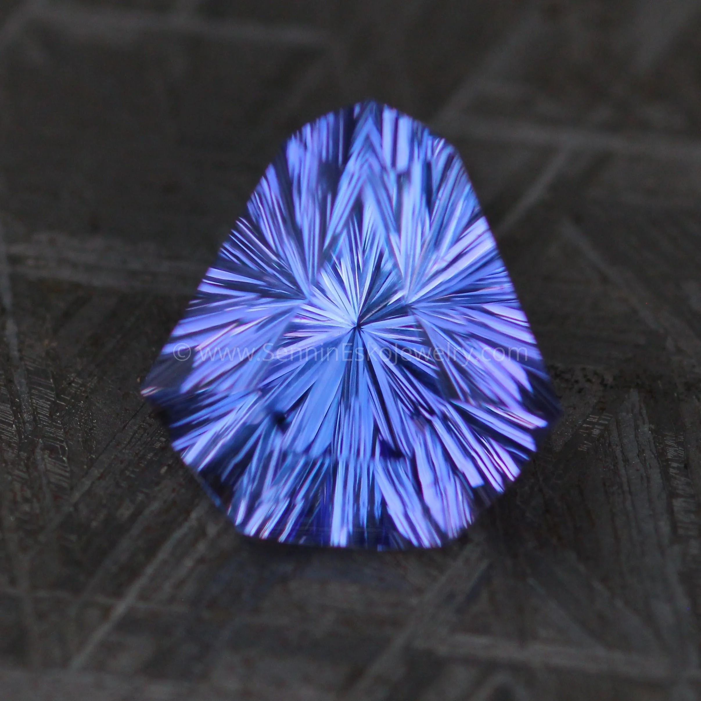 5.77 Carat Blue/Purple Tanzanite Kite - 12.4x11.6mm - Fantasy Cut