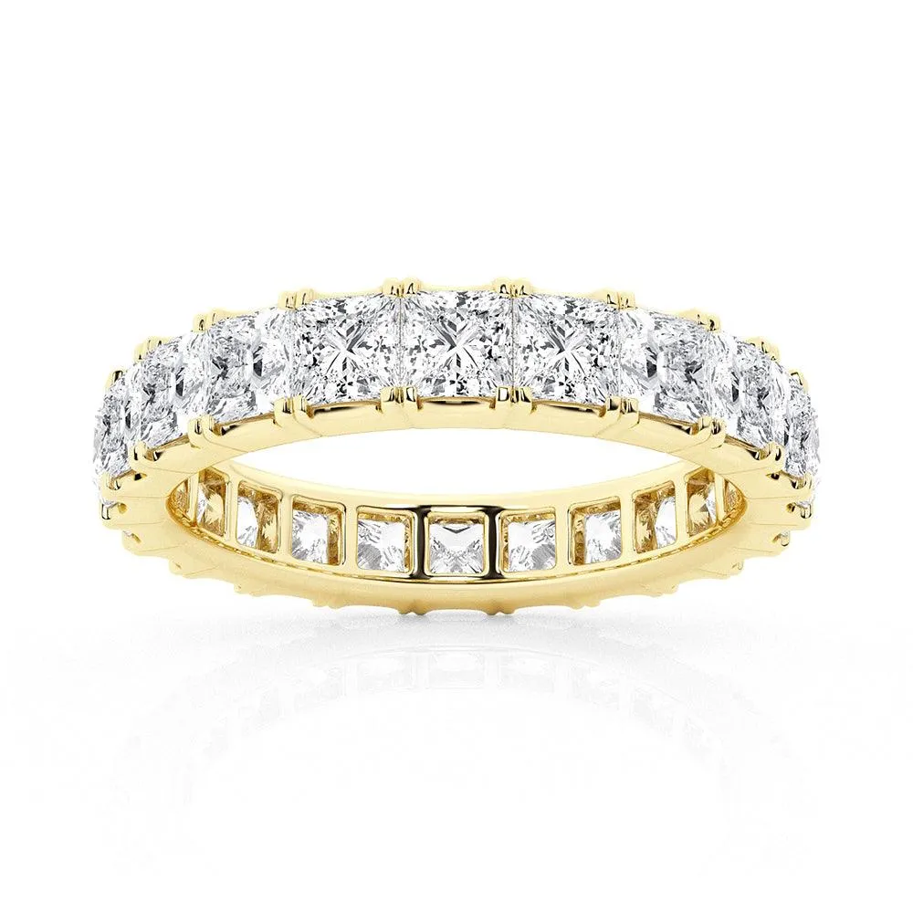 5ctw. Princess Cut Moissanite Eternity Band