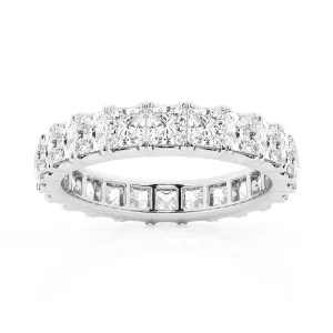 5ctw. Princess Cut Moissanite Eternity Band