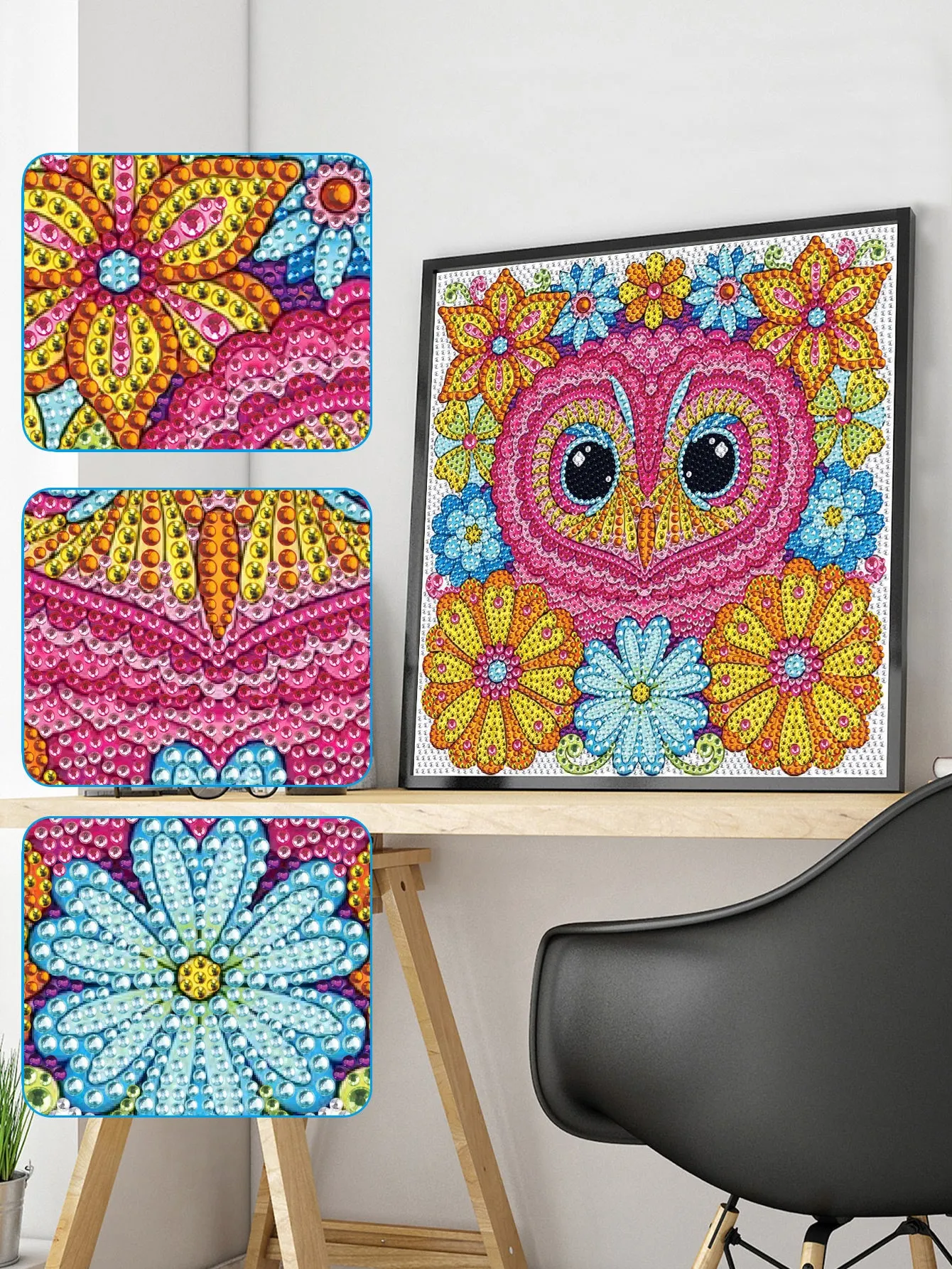 5D DIY Special-Shaped Drill-Owl 30*30CM