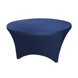 5FT Round Spandex Table Cover - Navy Blue