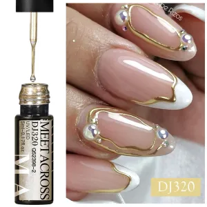 5ml Metallic Gel Paint for Stunning 3D Nail Art Design