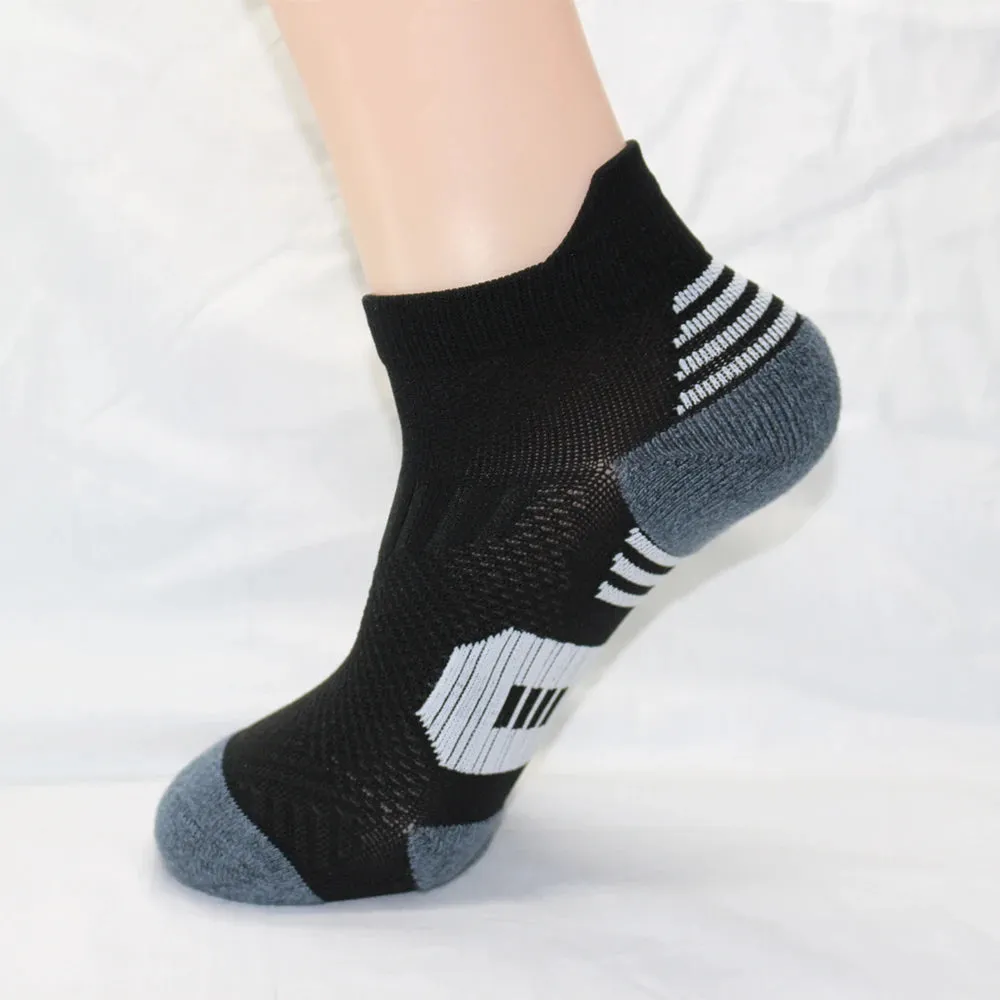 5Pairs Men Ankle Quick Dry Sports Running Socks