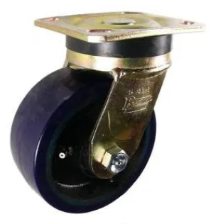 5" x 2" Polyurethane on Iron Wheel AS Swivel Caster - 1250 Lbs Capacity