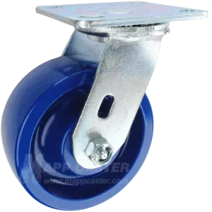 5" x 2" Solid Polyurethane Wheel Swivel Caster - 800 Lbs Capacity