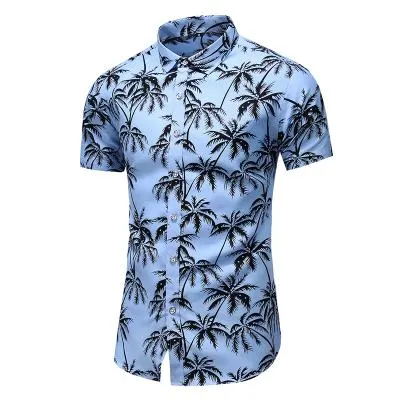 5XL 6XL 7XL Shirt Men Summer New Fashion Personality Printed Short Sleeve Shirts Men 2020 Casual Plus Size Beach Hawaiian Shirt