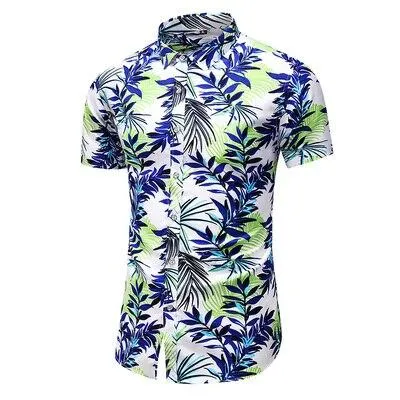 5XL 6XL 7XL Shirt Men Summer New Fashion Personality Printed Short Sleeve Shirts Men 2020 Casual Plus Size Beach Hawaiian Shirt