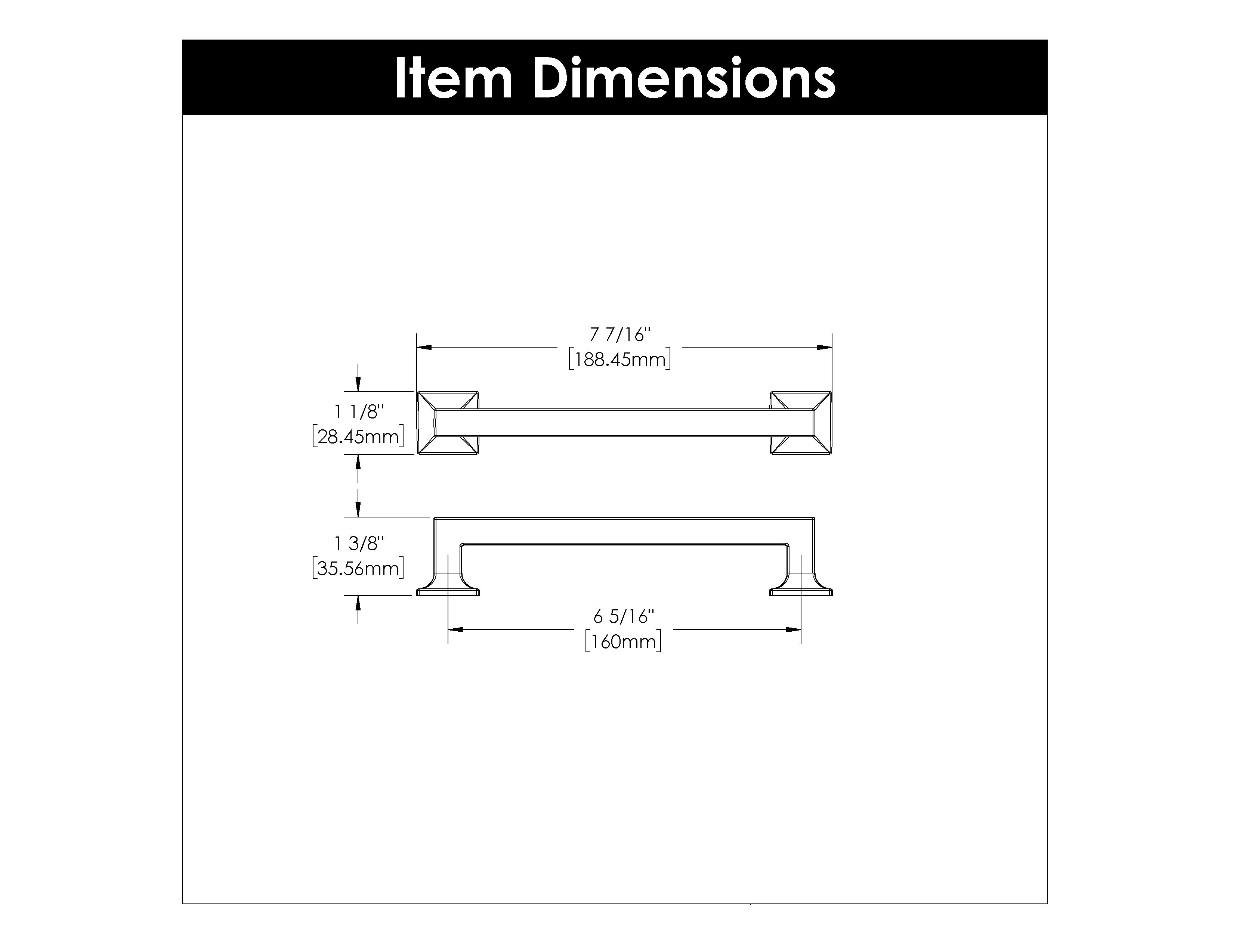 6-5/16 inch (160mm) Studio Pull