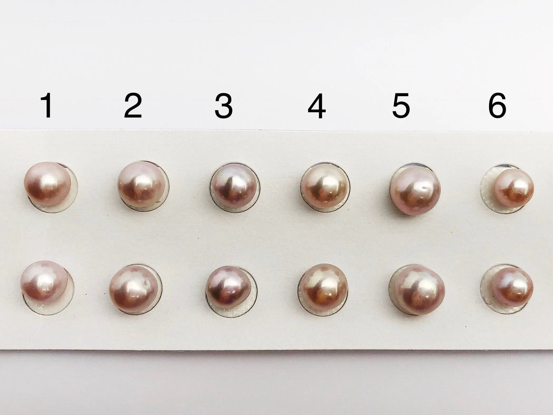 6-7mm Edison AA Loose Matched Pearls, Pink and Peach, 7mm Round (320)