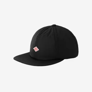 6-Panel Nylon Taffeta Insulated Cap - Black