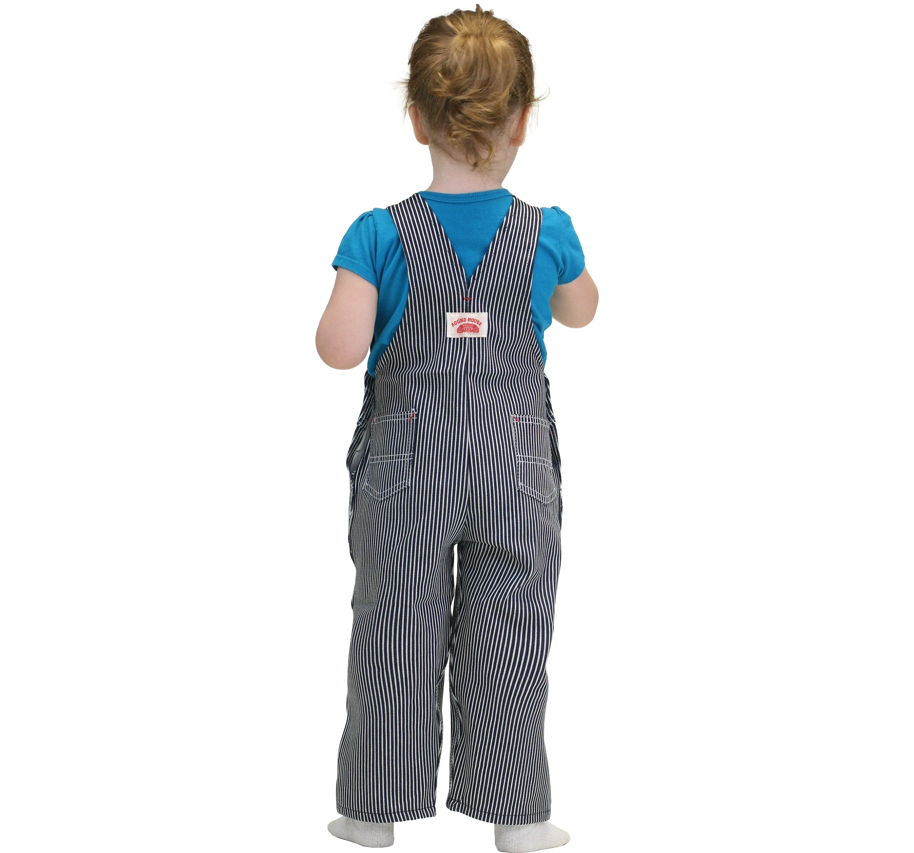 #61 Kid's Playwear Hickory Stripe Bib Overalls - IRREGULARS